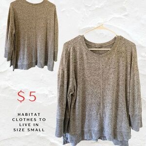 Habitat Heather Gray Knit Top